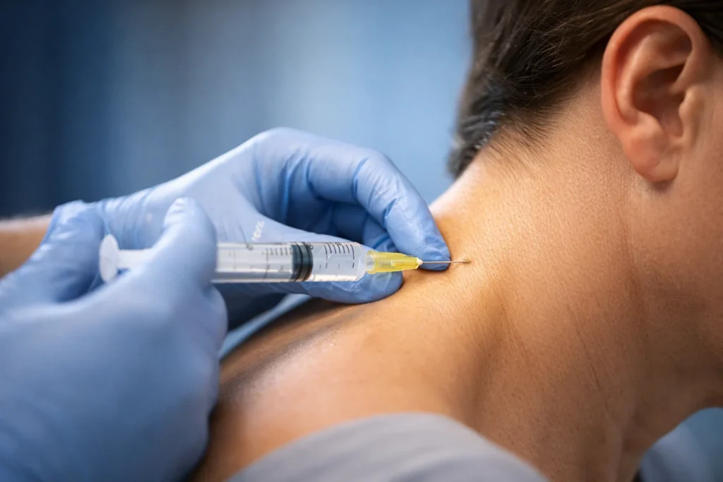 Nerve block injection procedure