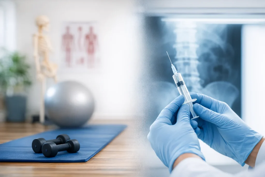 Physical therapy vs pain management treatment comparison